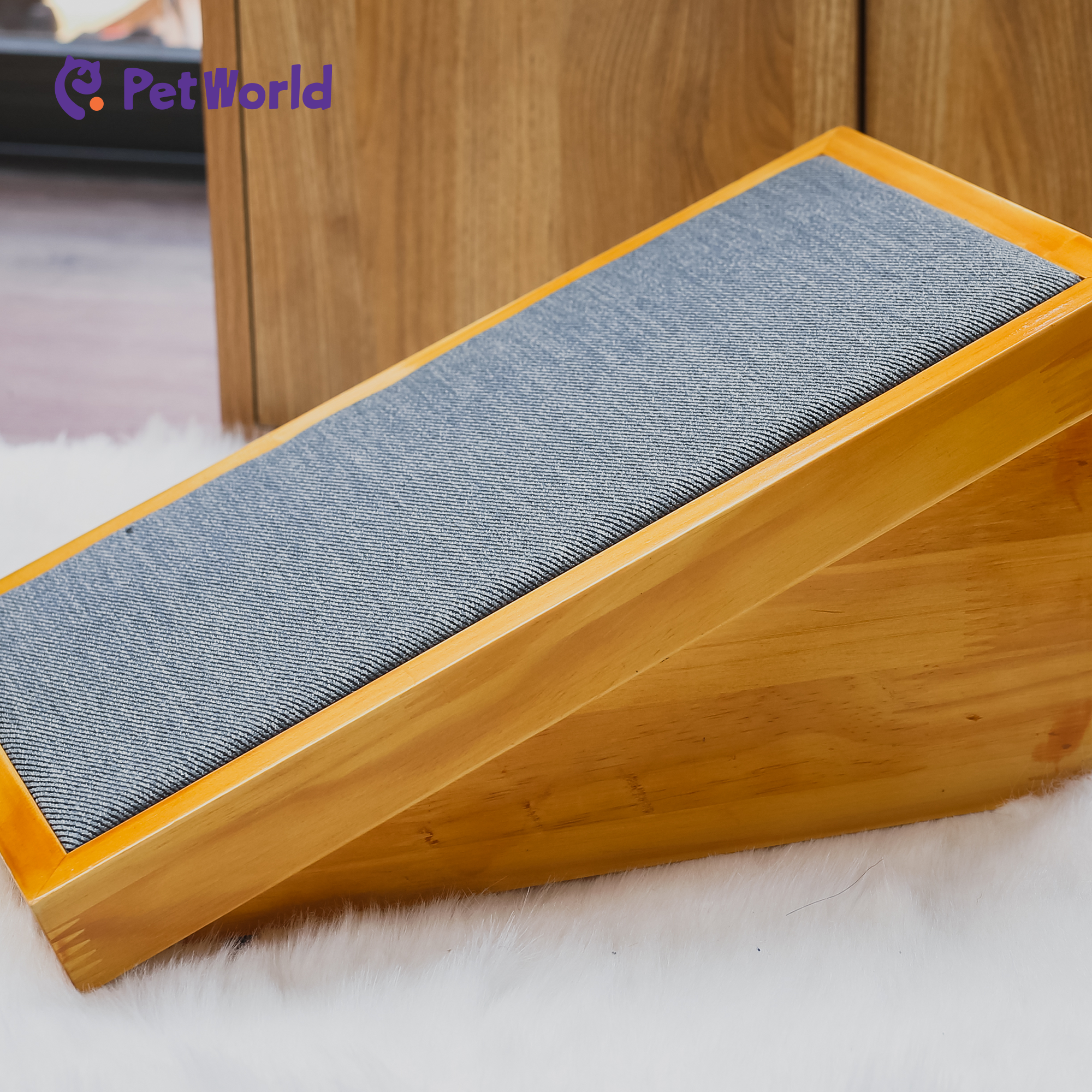 CST005 Ergonomic Wooden Cat Scratching Board_04