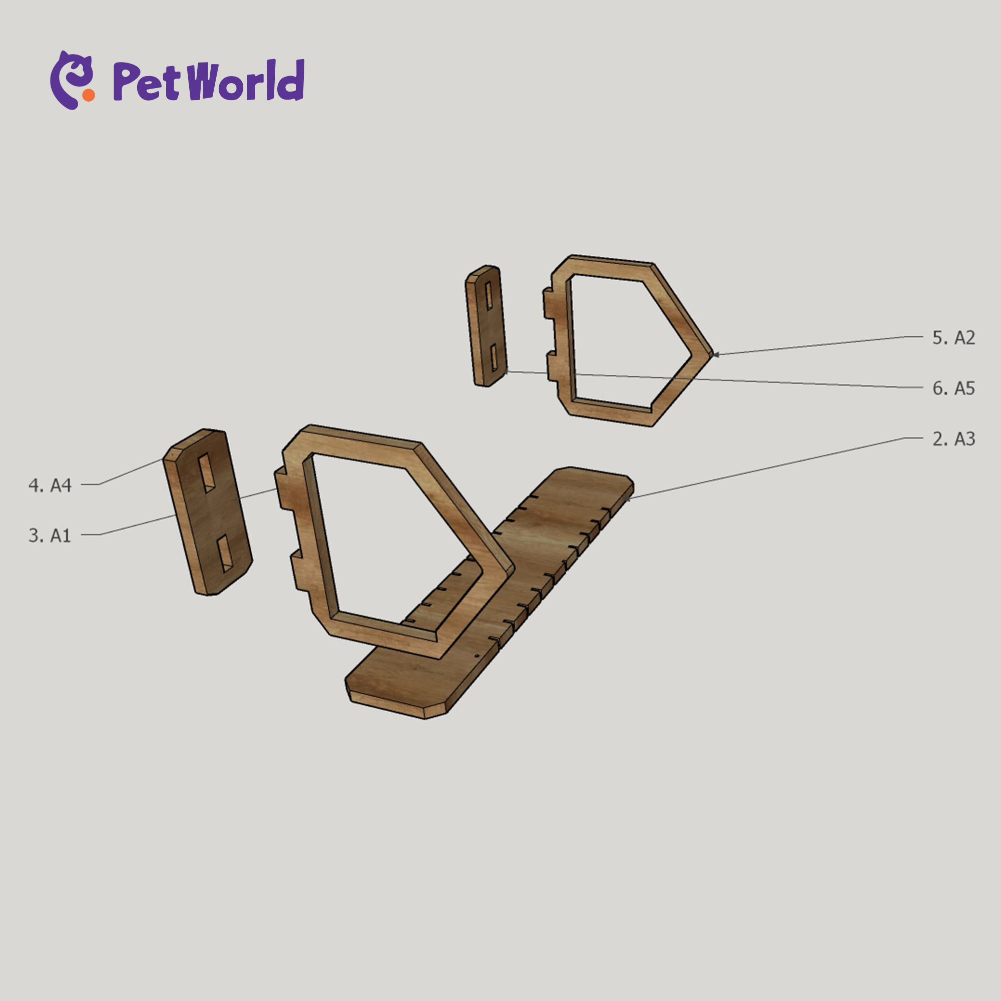 CWS003 Wall-Mounted Cat Bed Ensemble_05