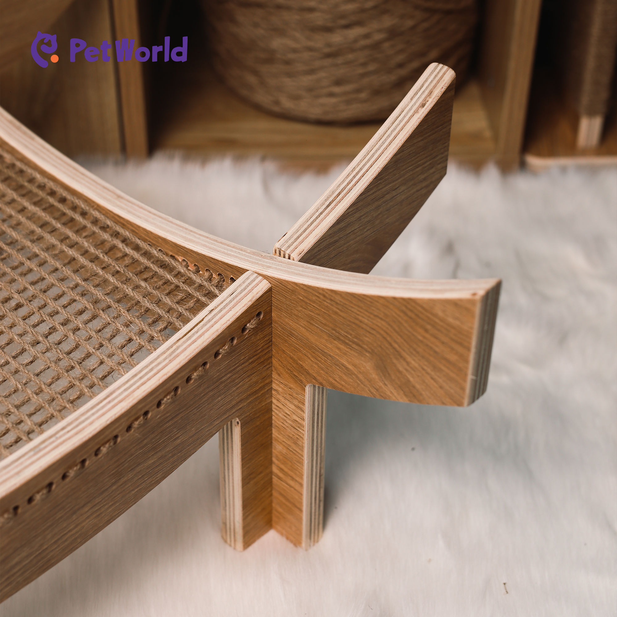 Modern Wooden Pet Lounge Chair_06