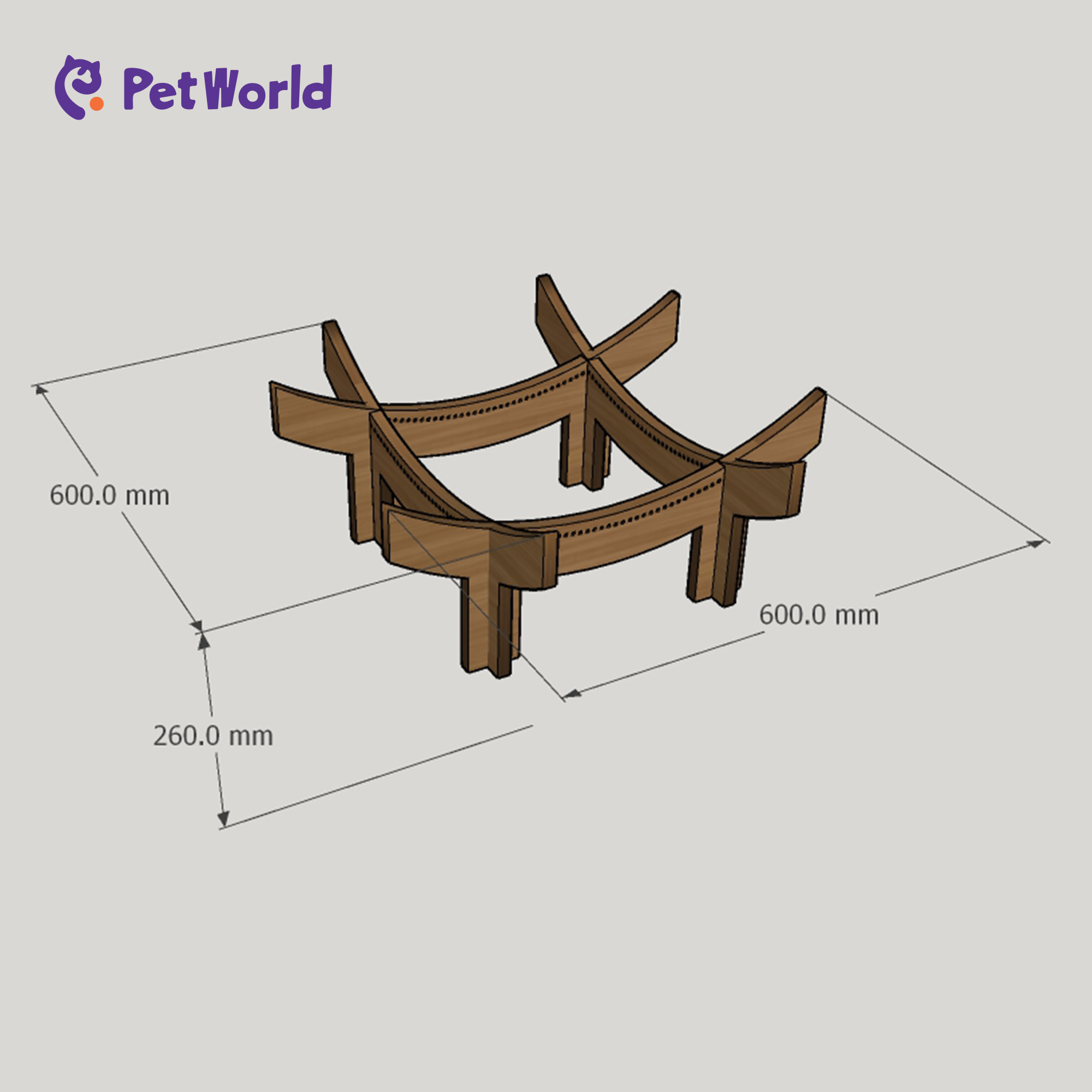 Modern Wooden Pet Lounge Chair_07