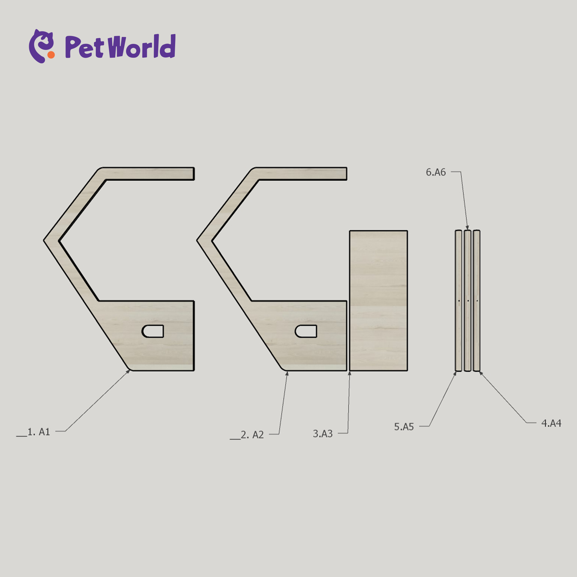 PH003 Wooden Pet House with Integrated Feeder_06