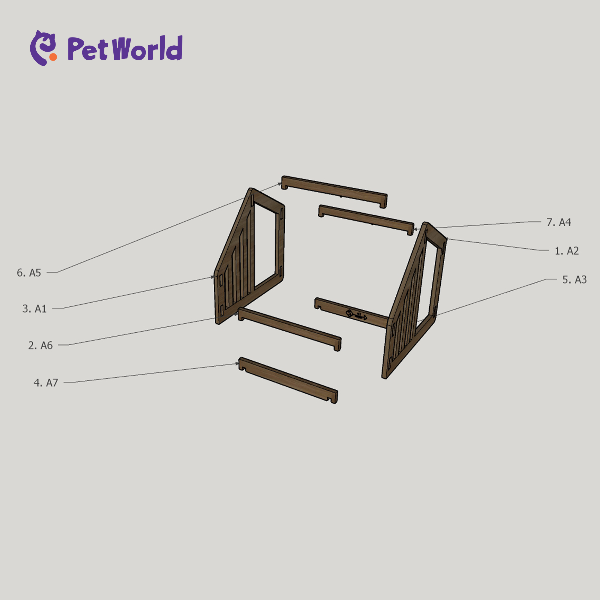 PH004 Modern Wooden Pet House with Cushioned Interior_05